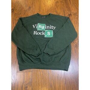 Virginity Rocks Men's Long Sleeve Crewneck Green Breaking Bad Periodic Table